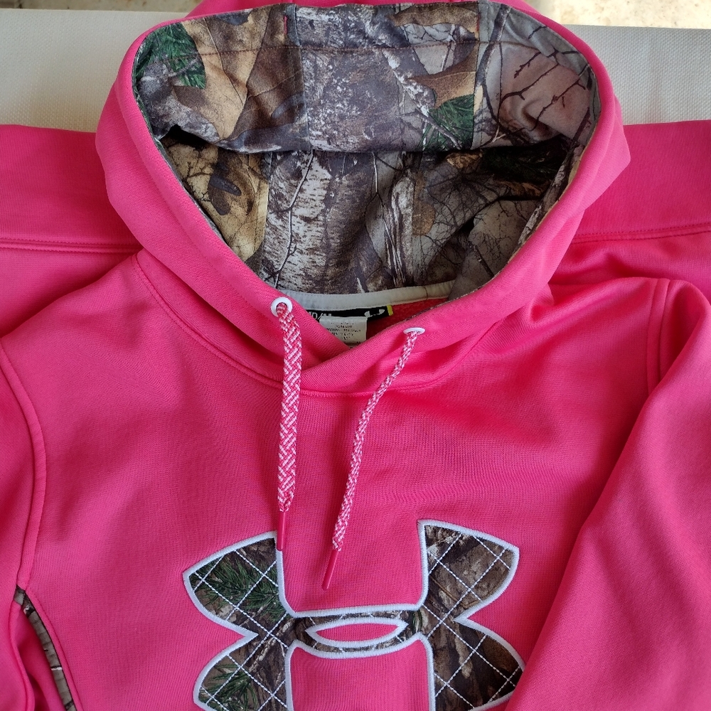 Under Armour W M Melon Realtree Mossy Oak Storm Hoodie - Picture 1 of 7